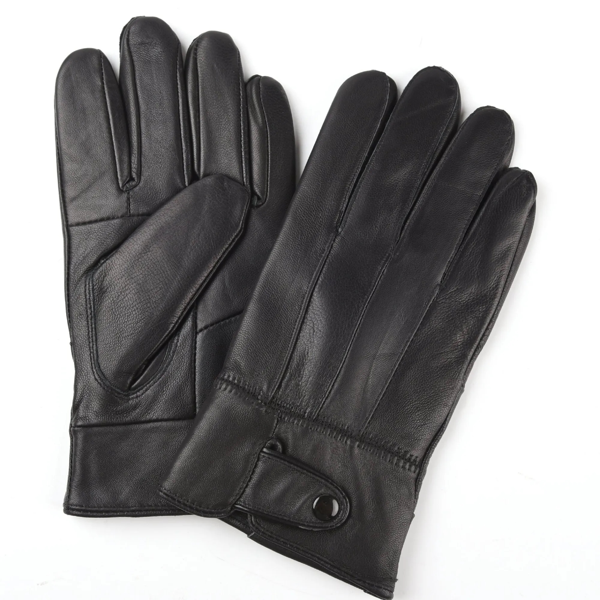 Sheepskin Leather Cashmere Winter Gloves 8