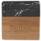 Black Marble and Wood Coaster Set 49