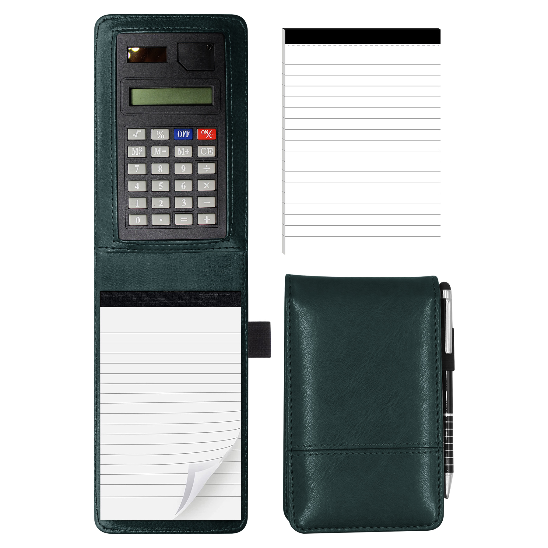 Embossed Pocket A7 PU Memo Notepad With Calculator 4