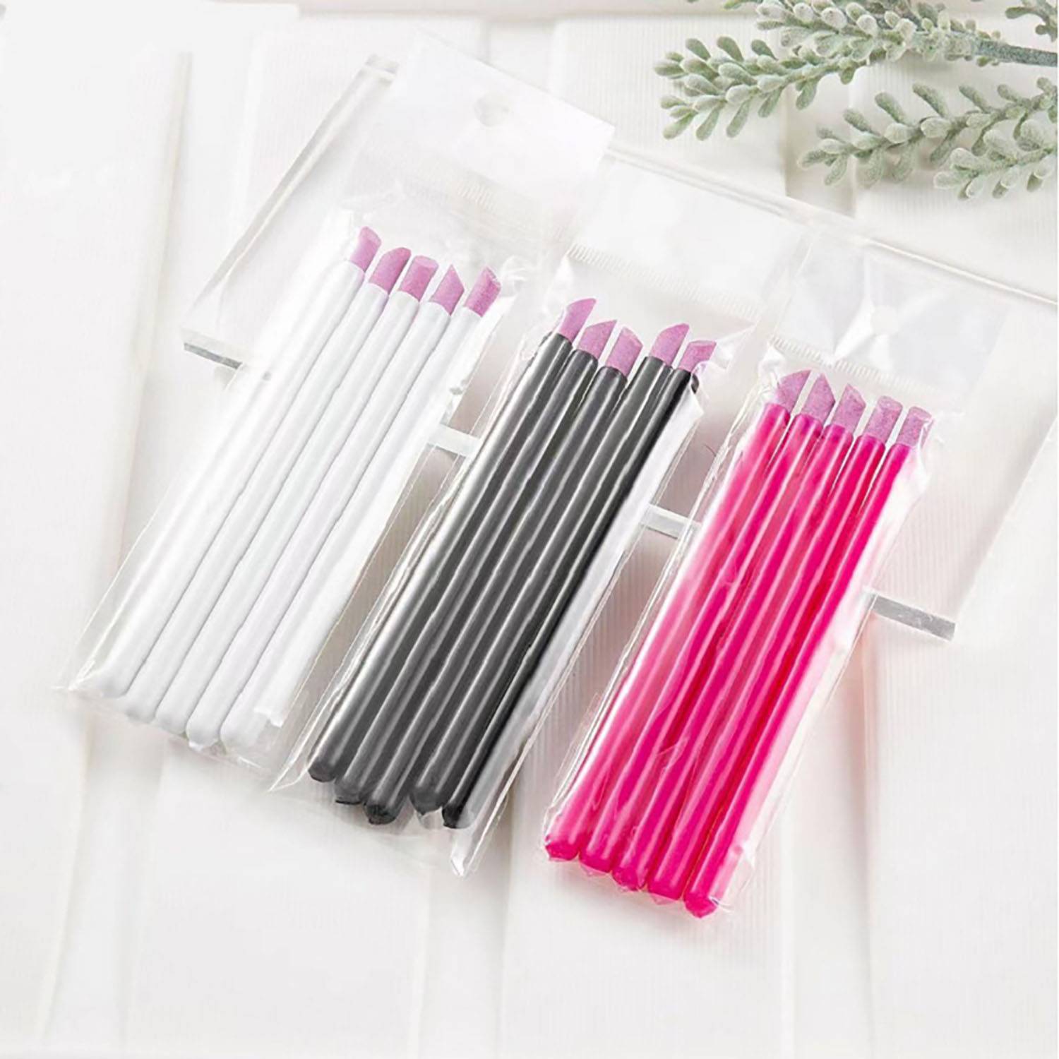 5pcs Quartz Stone Scrub Pen Cuticle Remover Nail File 3