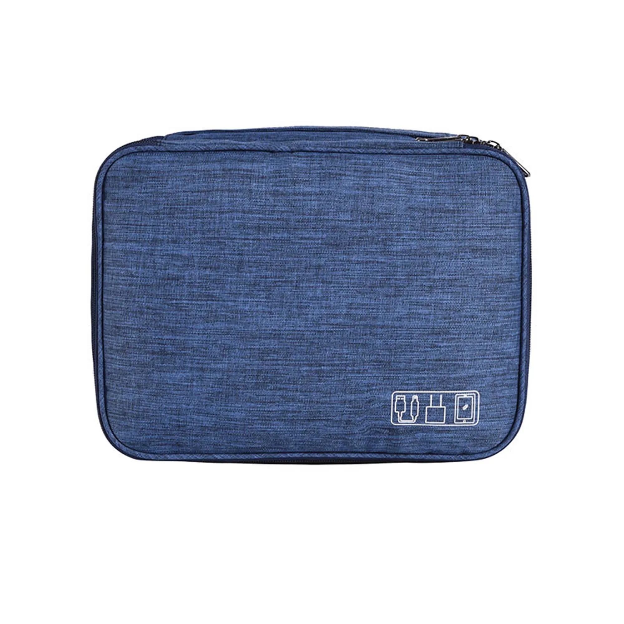 Travel Portable Three Layer Data Cable Storage Bag 9