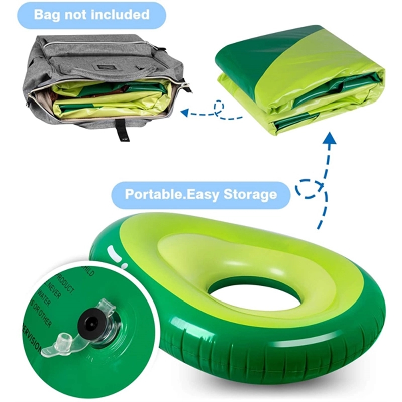Inflatable avocado pool float With Ball 4