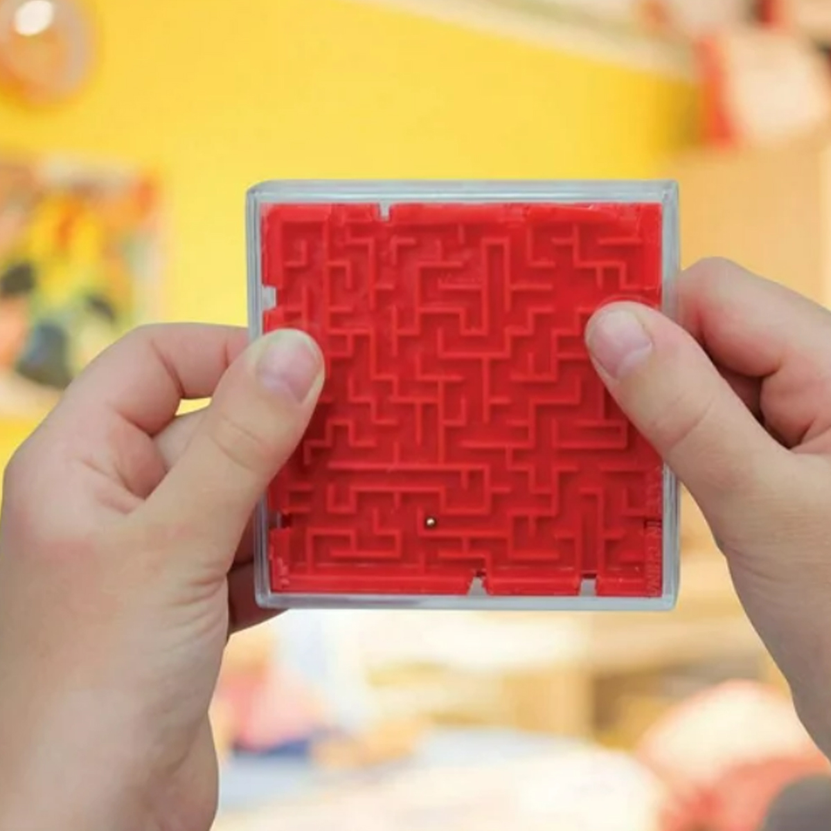 Plastic Maze Puzzle Game Cube with Start End Track 4