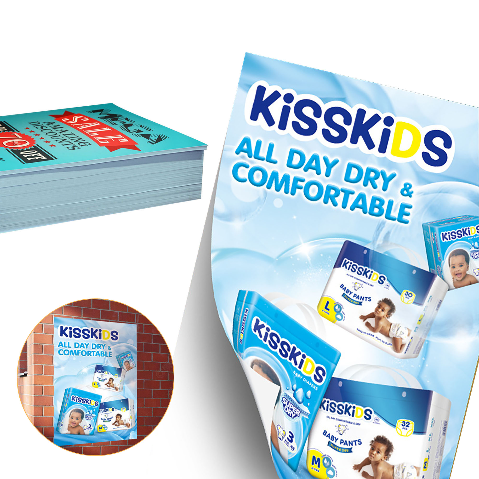 Wall Poster with Adhesive Back Shining / Matt Film 2