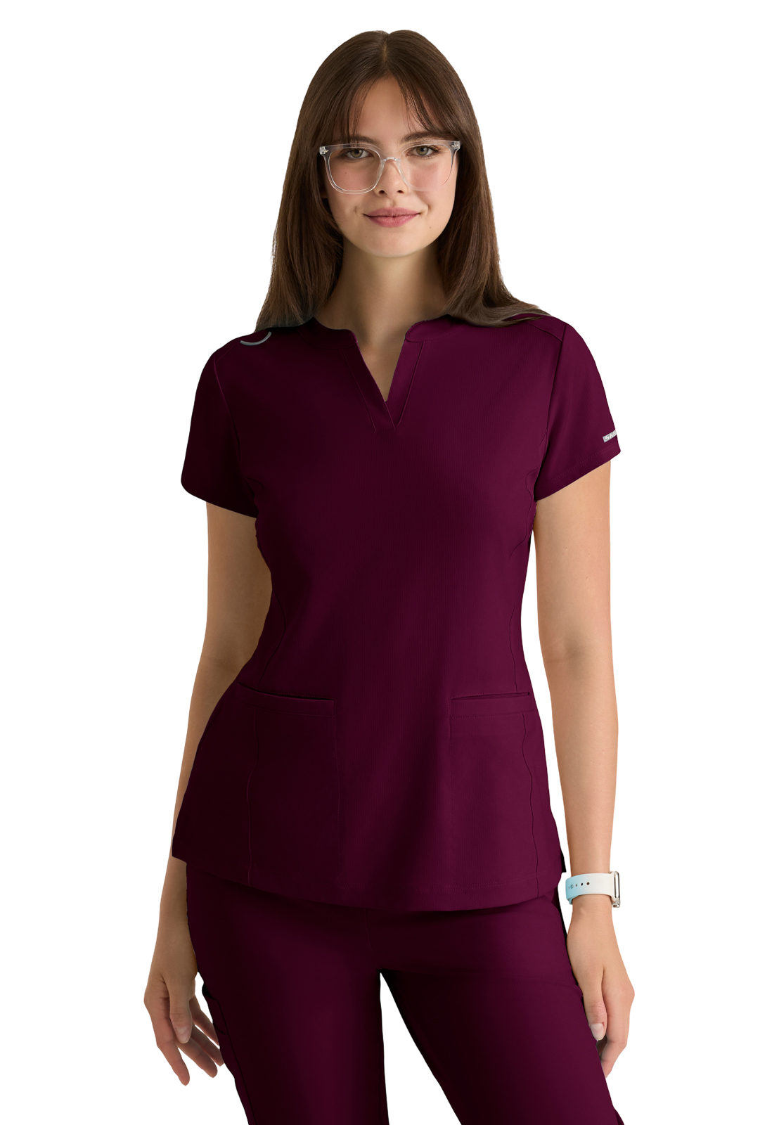 Skechers - Women's Two-Pocket Placket V-Neck Coast Scrub Top 34