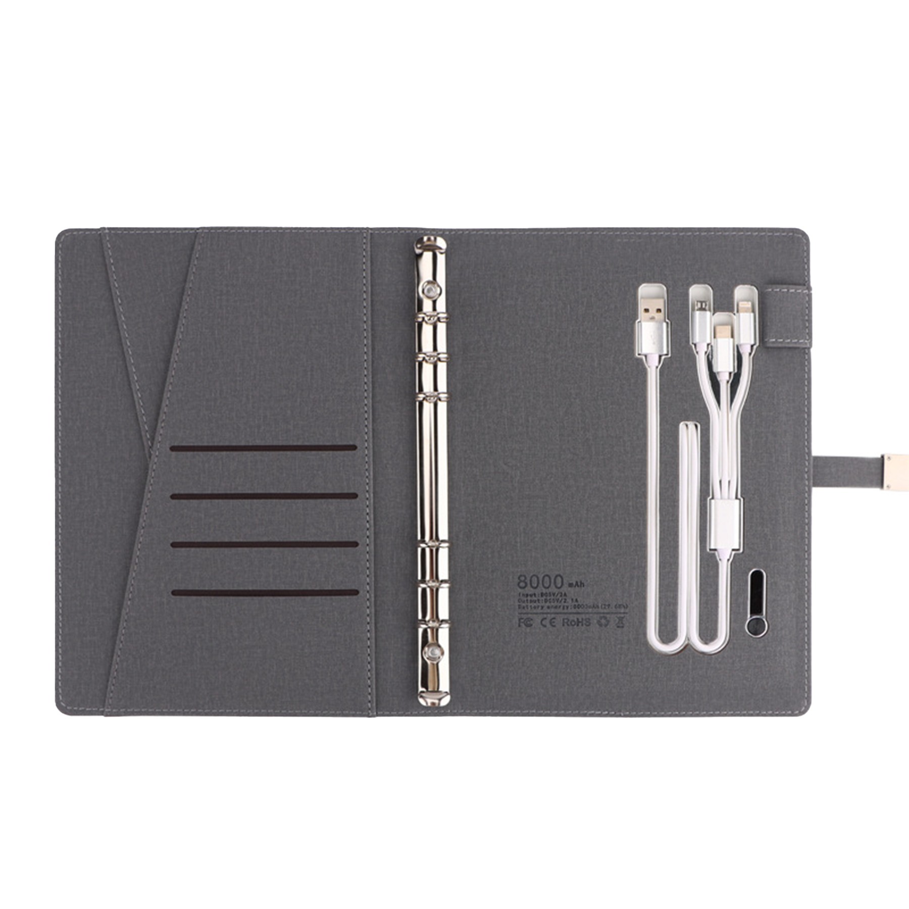 A5 Notepad Power Bank with Wireless Charger 4