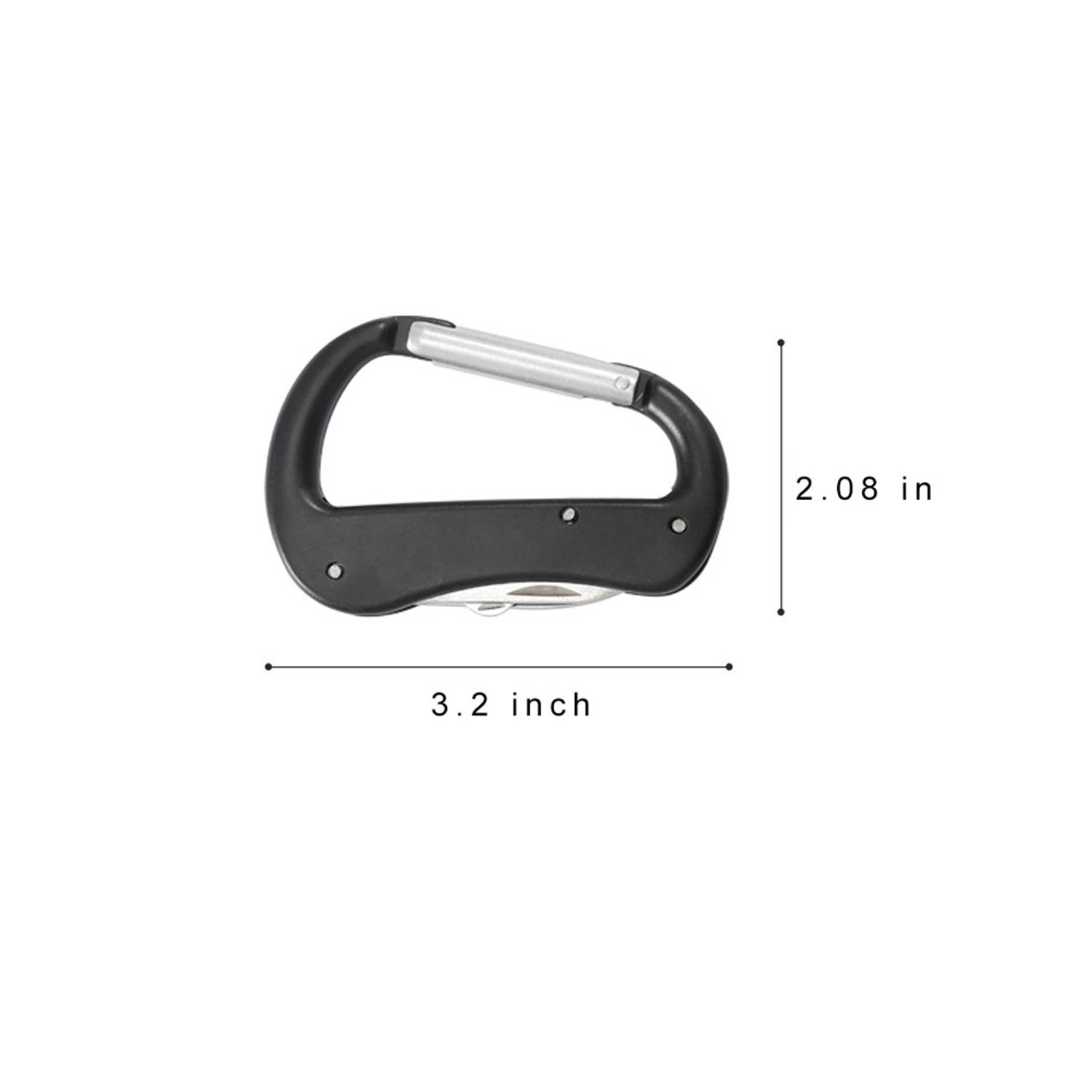 4-in-1 Aluminum Alloy Foldable Carabiner 7