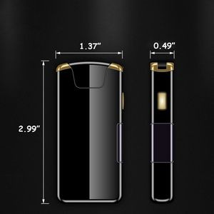 Rotated Arc Lightning Lighter With Flashlight And USB Charging 27