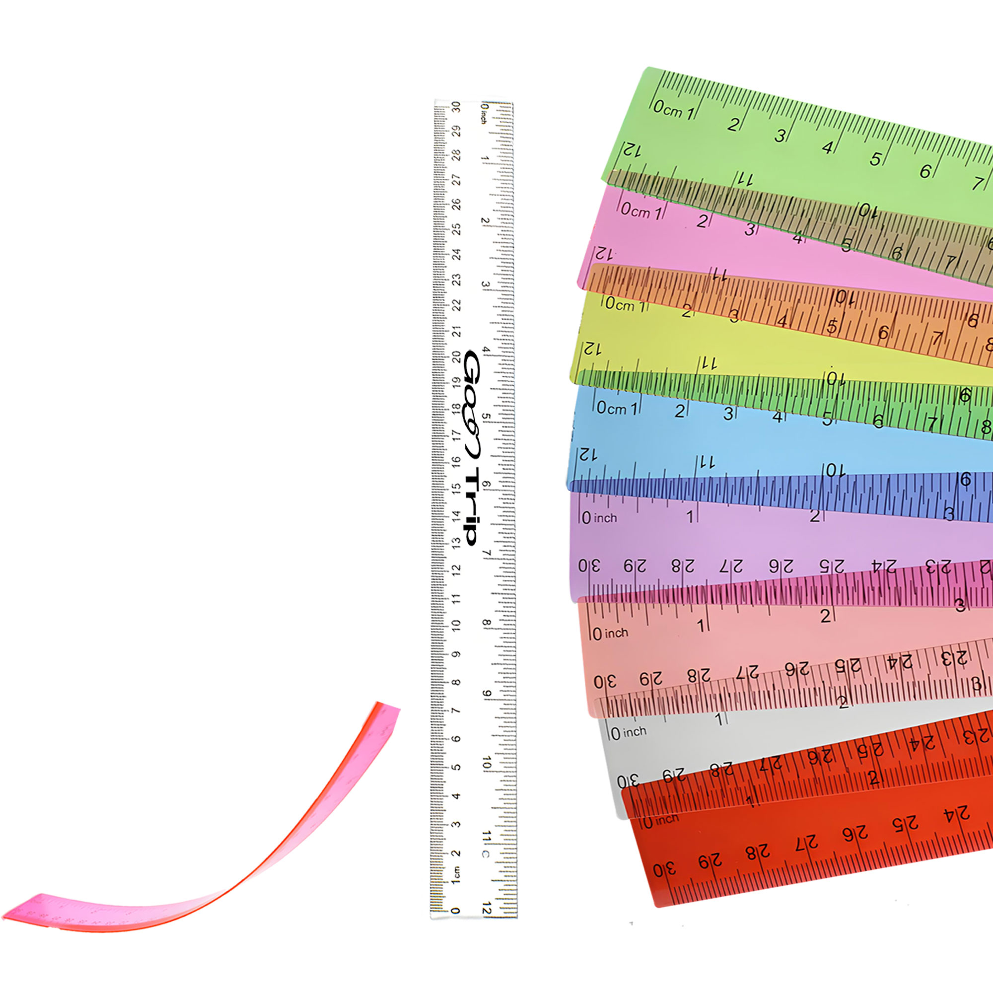 Customized 12 inch Color Ruler 1