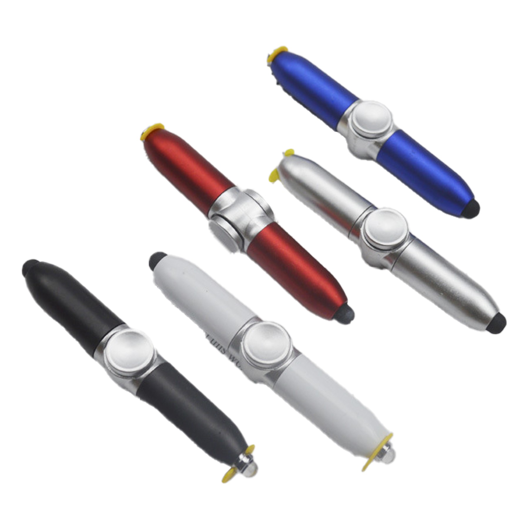 4 In 1 Fingertip Gyro LED Light Touch Ballpoint Pen 1