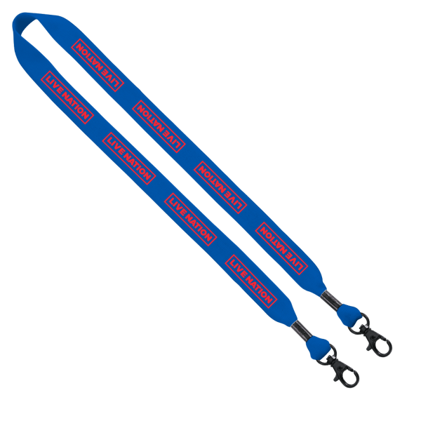 3/4" Cotton Double Lobster Clip Lanyard 4