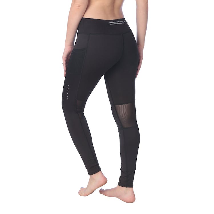High Waist Performance Sport Leggings - Black Hidden Pockets Small 1