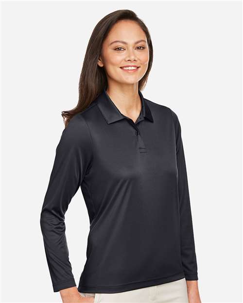 Women's Zone Performance Long Sleeve Polo - TT51LW 10