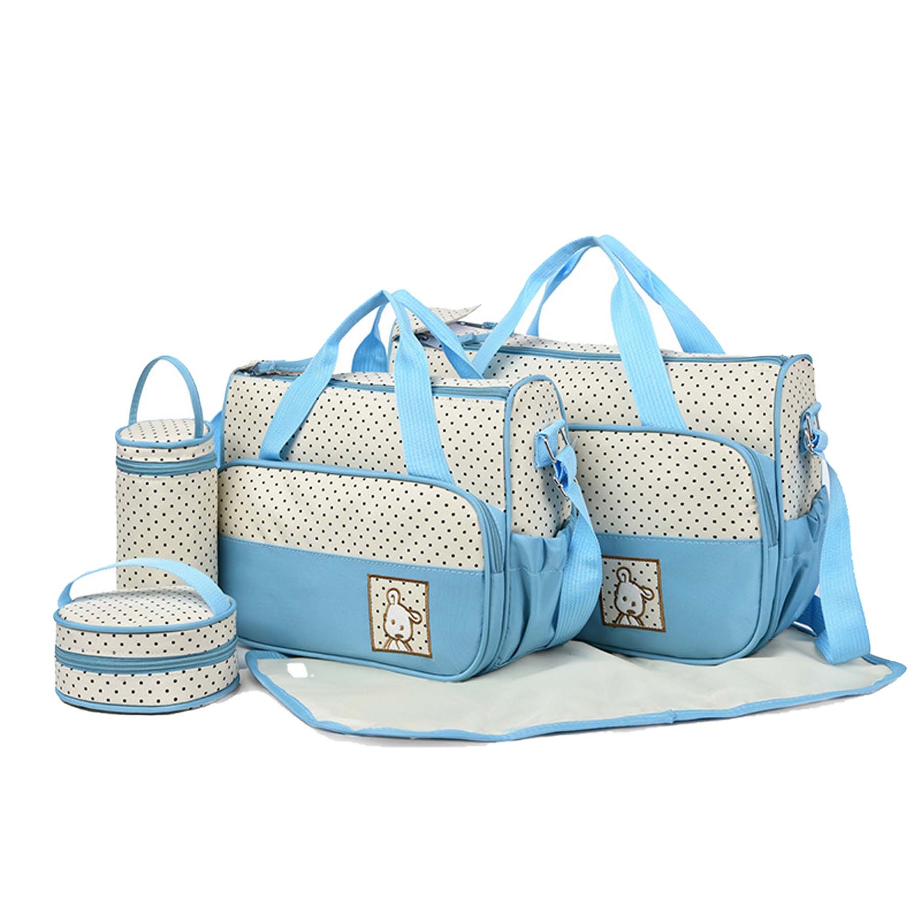 Five Piece Single Shoulder Diaper Bag Set 5