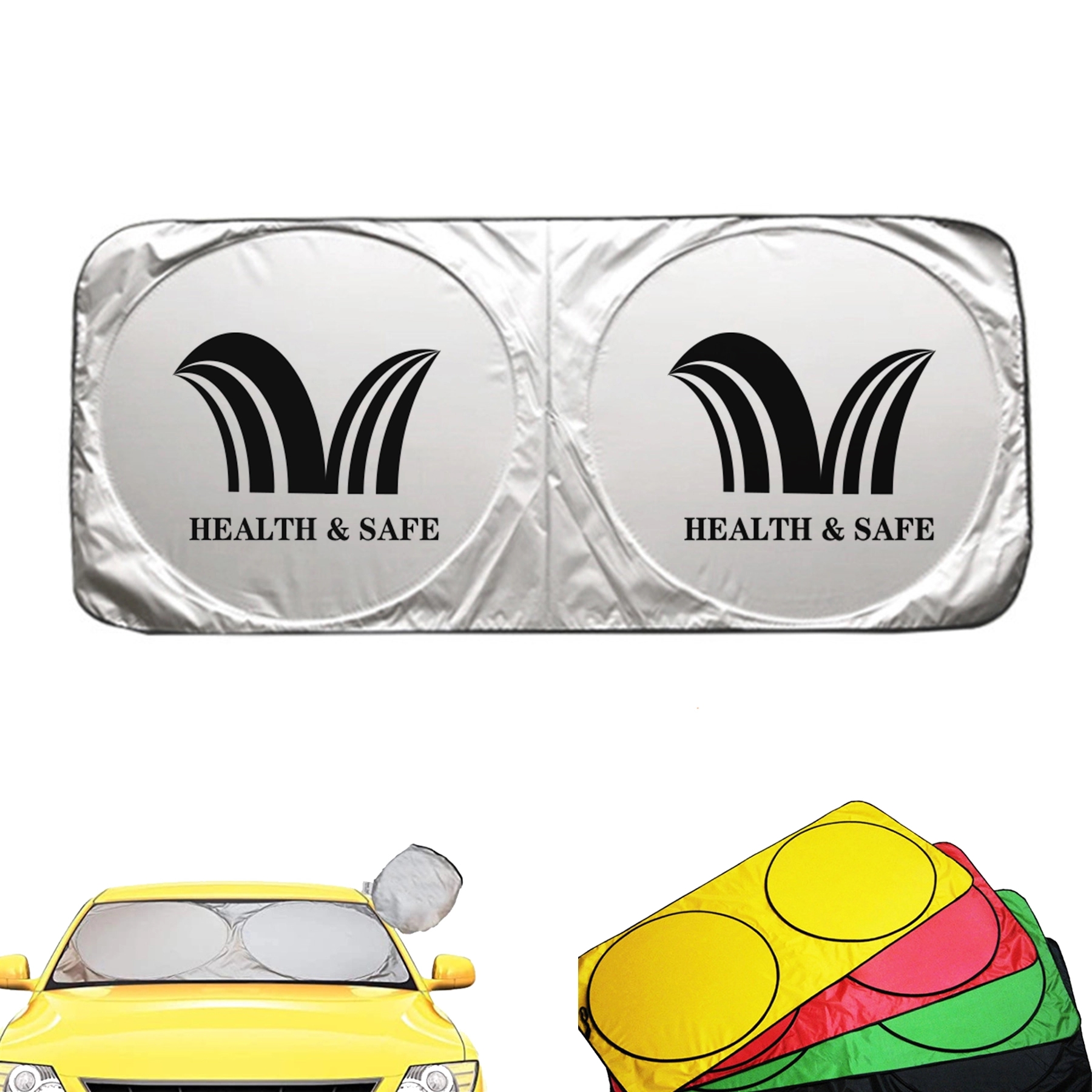 Automotive Window Sunshades w/ Storage Pouch 2