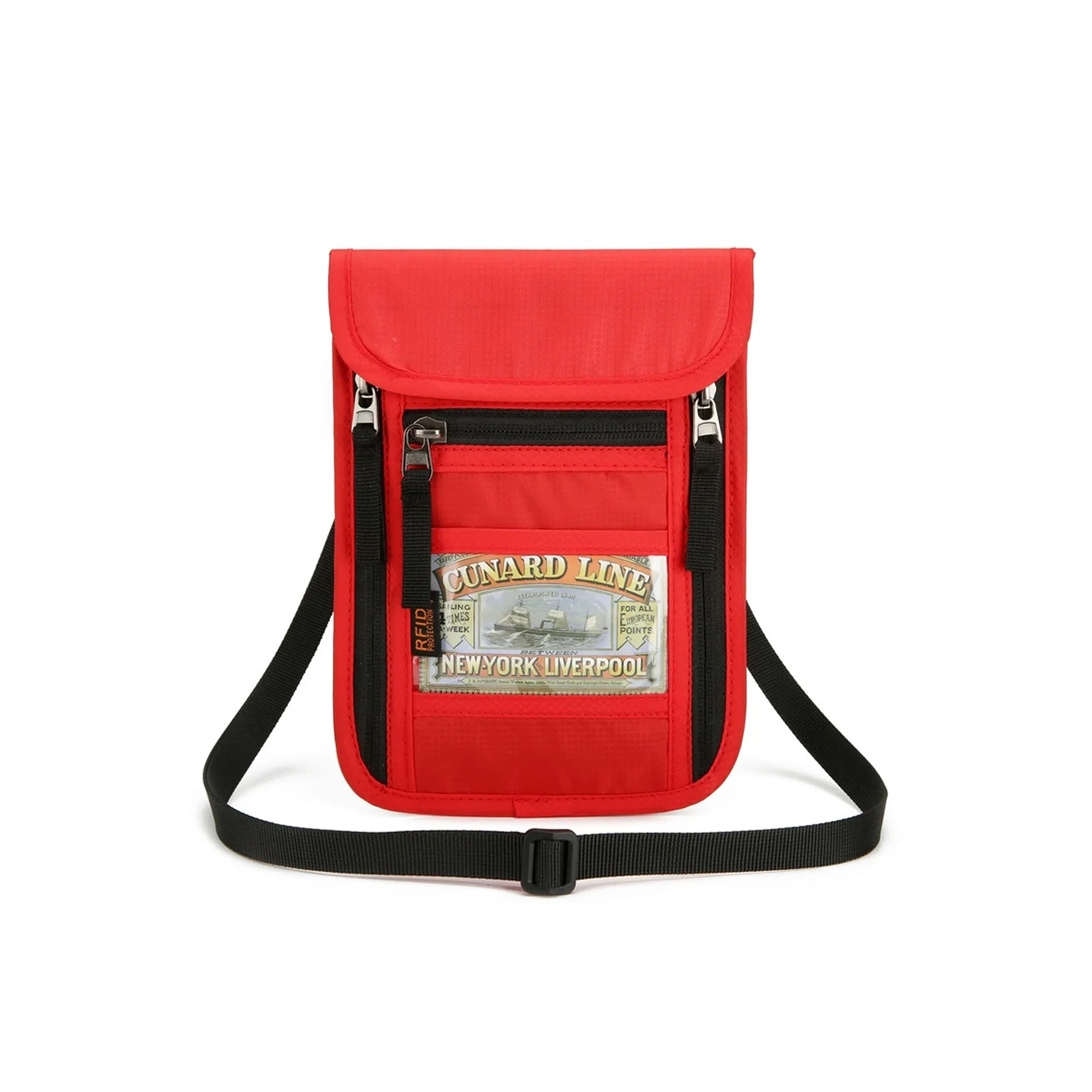 RFID Blocking Passport Holder Neck Pouch 1