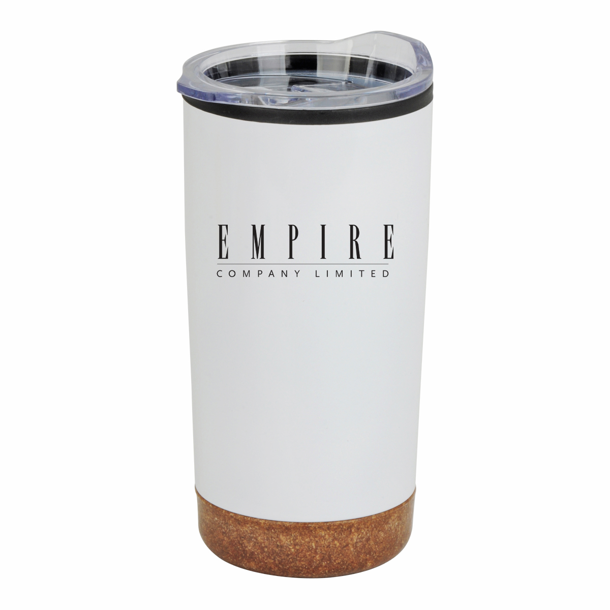 20oz Stainless Steel PP cork Base Tumbler with clear sipping lid 5
