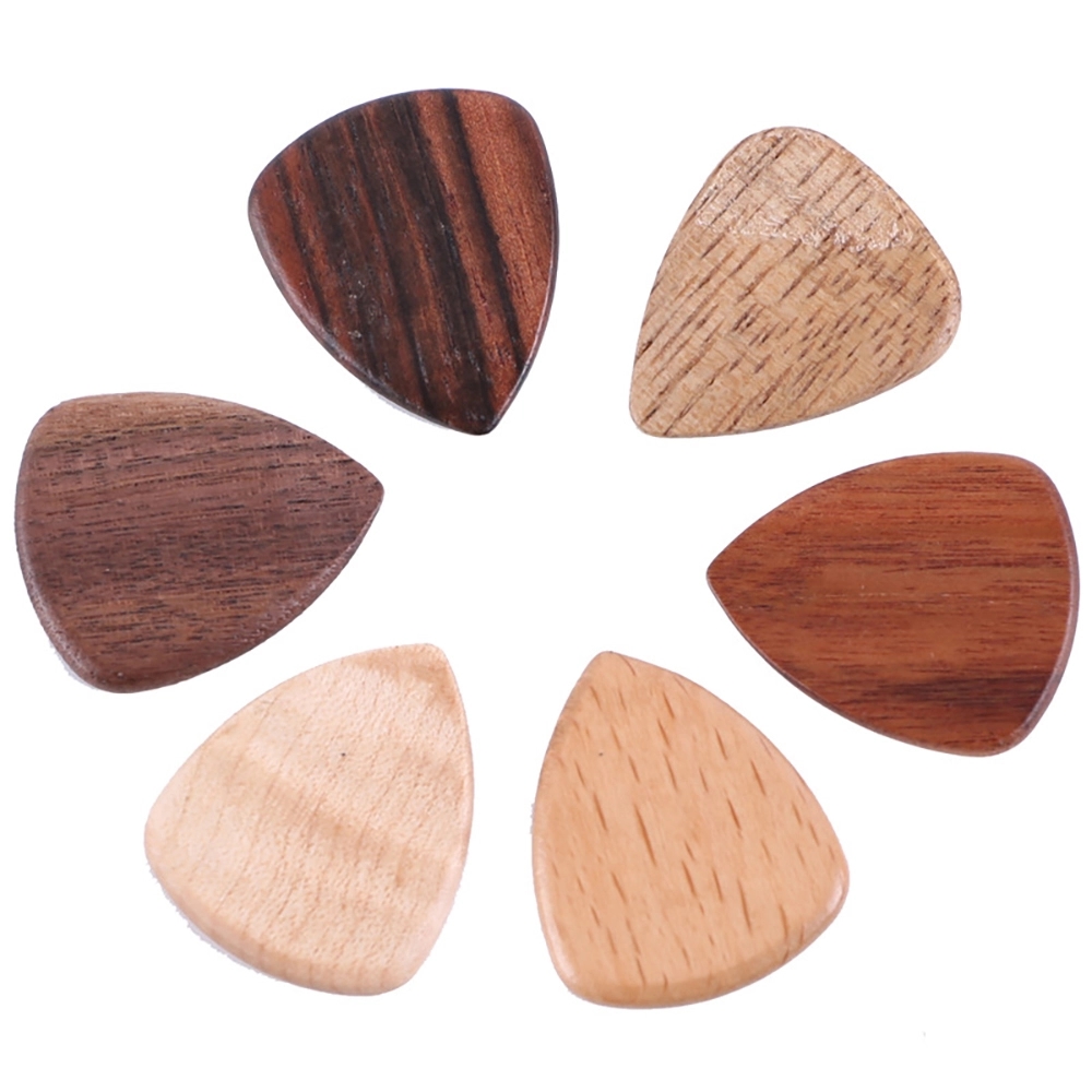 Wooden Guitar Pick 1
