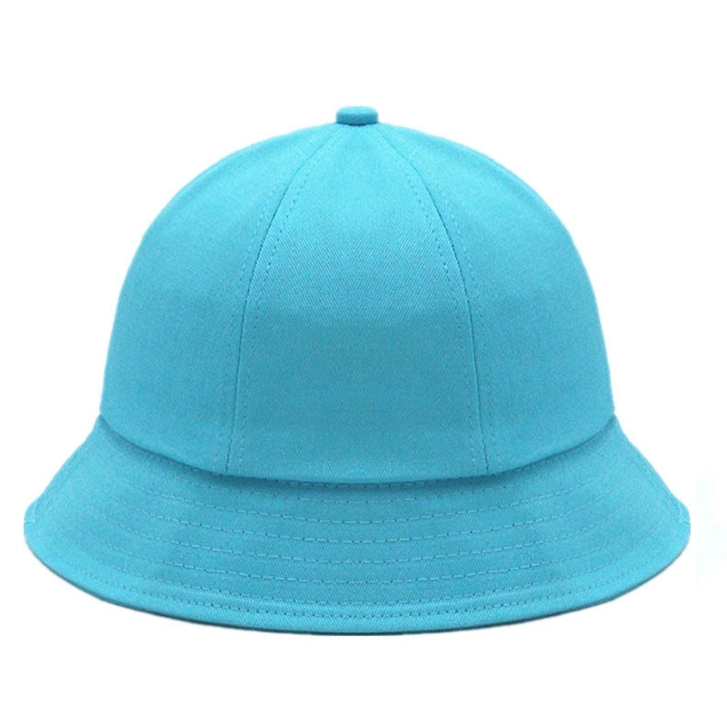 Kids Bucket Hat / Solid Color Cotton Beach Cap 4