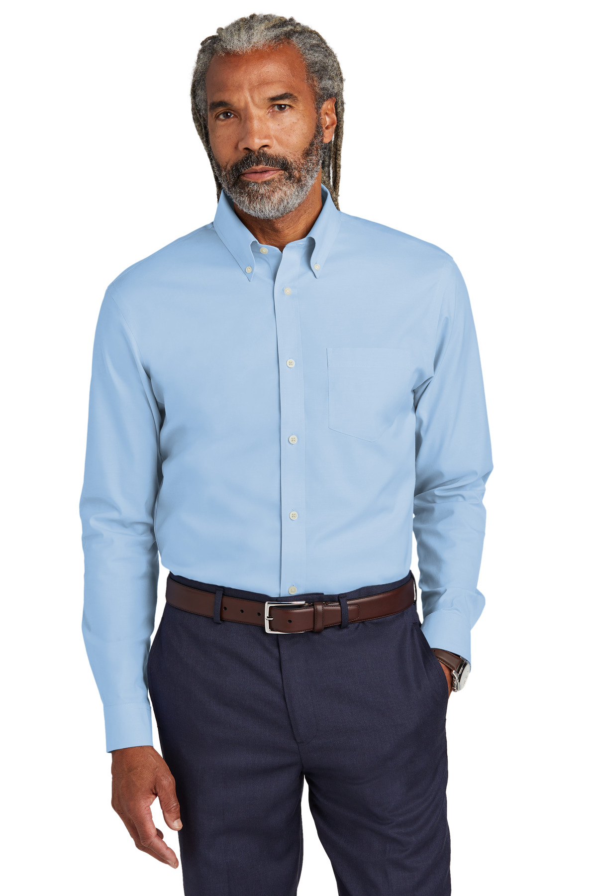 Brooks Brothers Wrinkle-Free Stretch Pinpoint Shirt BB18000 26