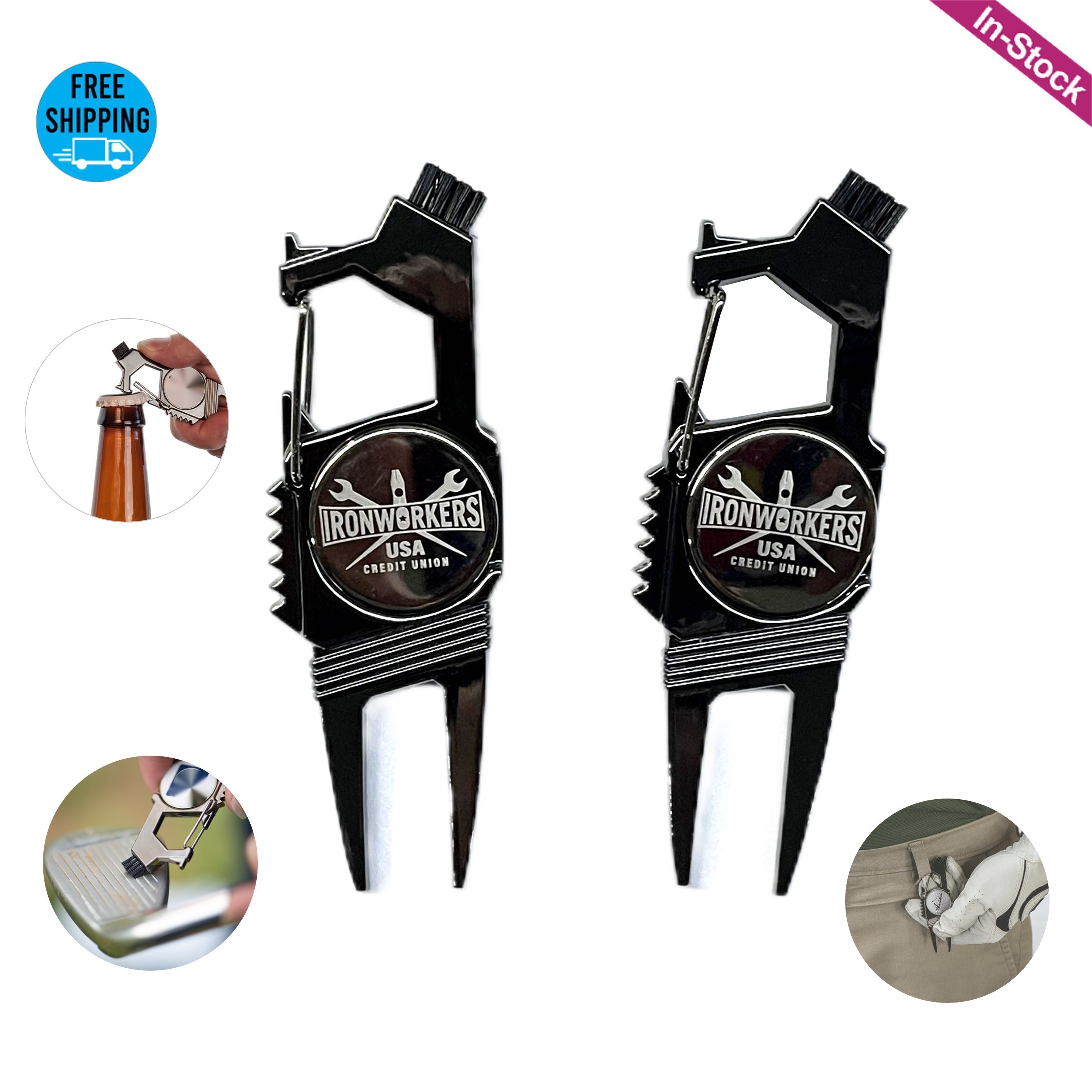 7 in 1 Multifunctional Golf Divot Repair Tool 2