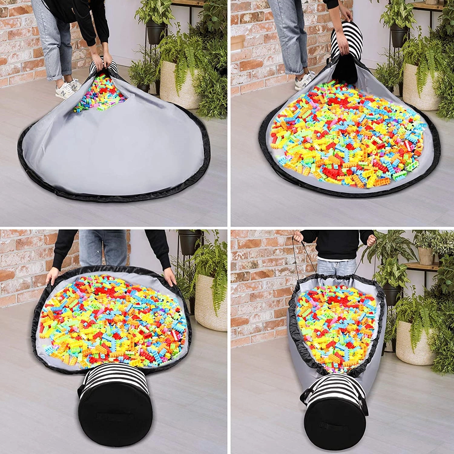 Toy Storage Basket and Play Mat 5