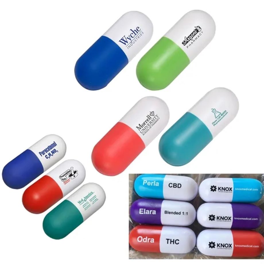 Pill Capsule Shaped Stress Reliever 2