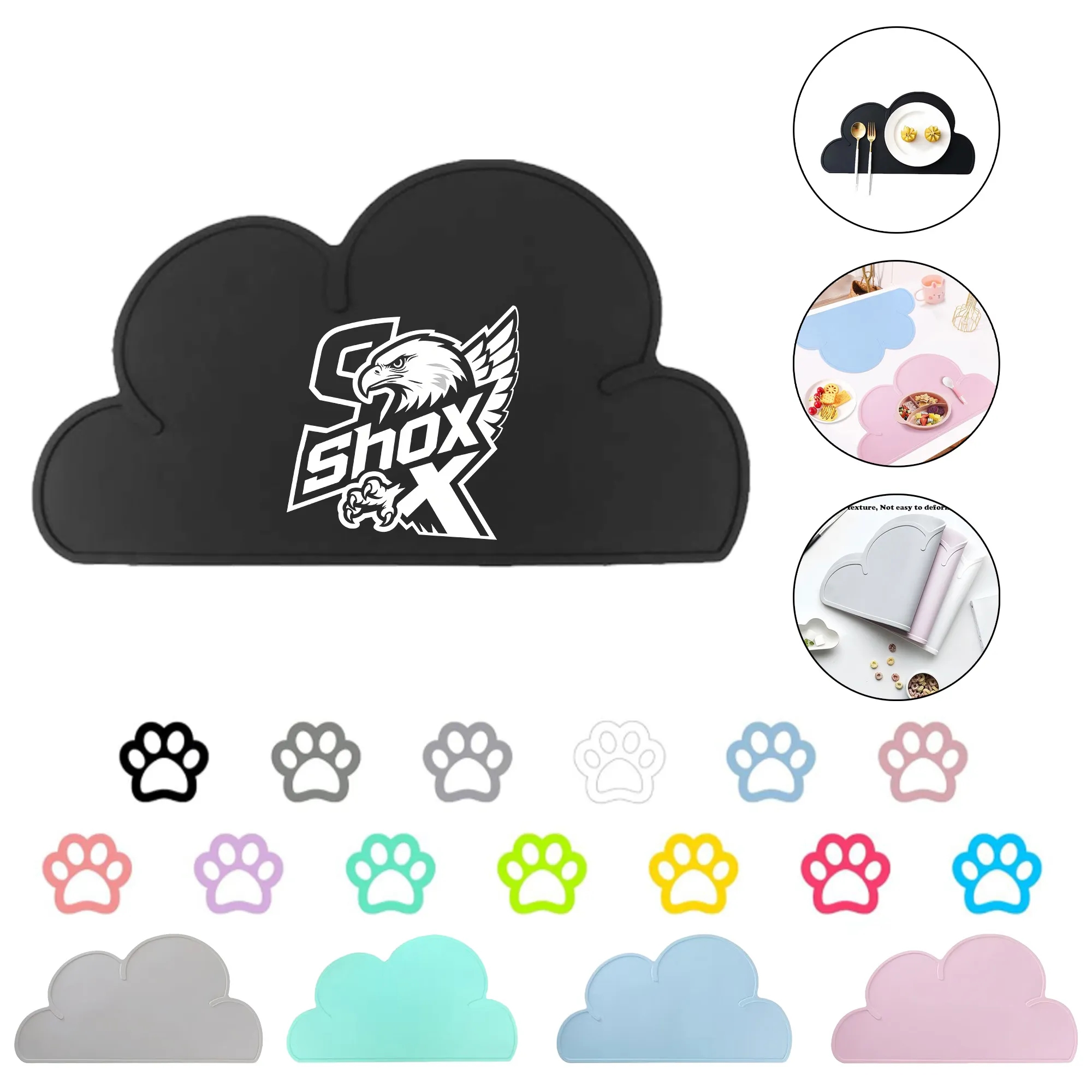 MOQ 20 Silicone Grip Placemat for Kids 3