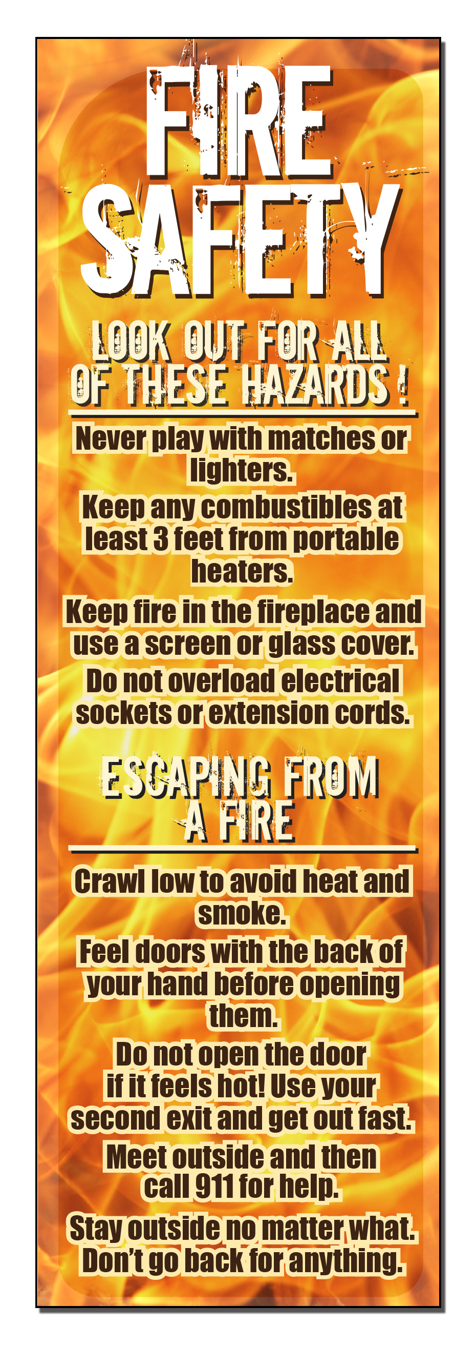 BOOKMARK - Fire Safety Bookmark 2