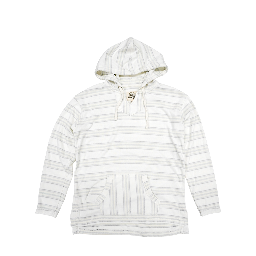 Loop Terry Stripe Hoodie, custom hoodie or sweatshirt with logo imprint 4