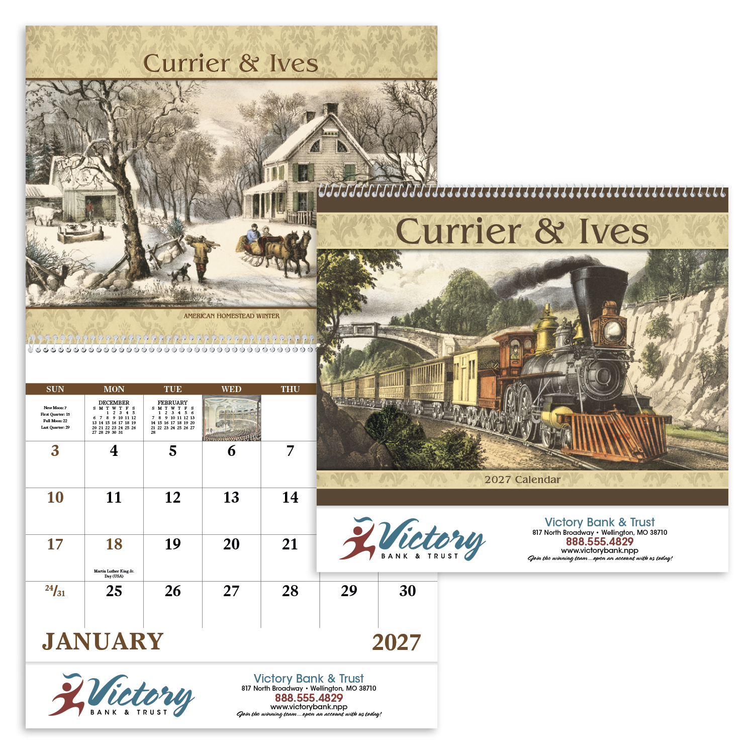 Good Value™ Currier & Ives - Spiral Calendar 2