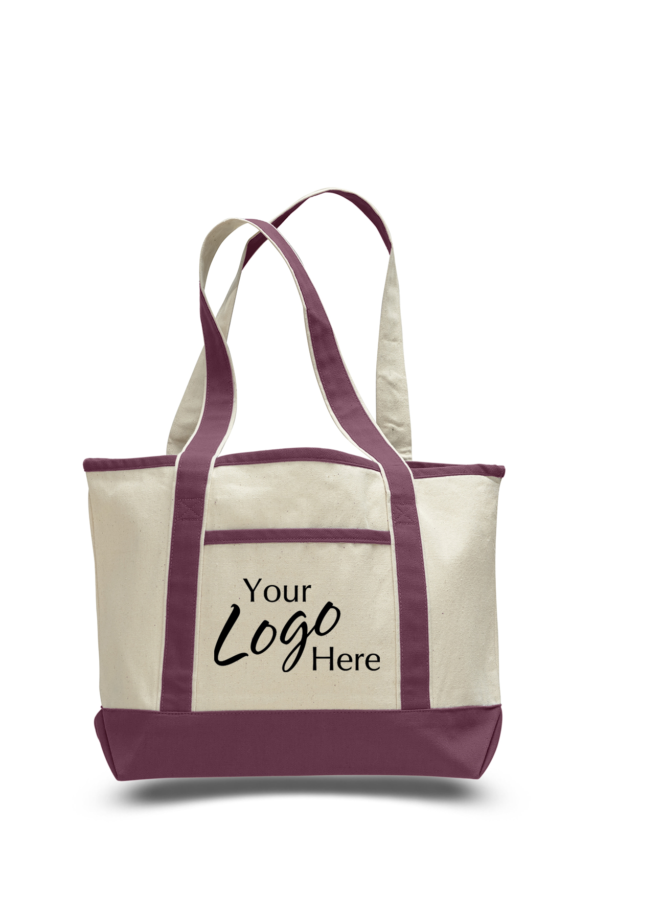 Canvas Small Deluxe Tote Bag 18.5" W x 12" H with 5.5" Gusset 16