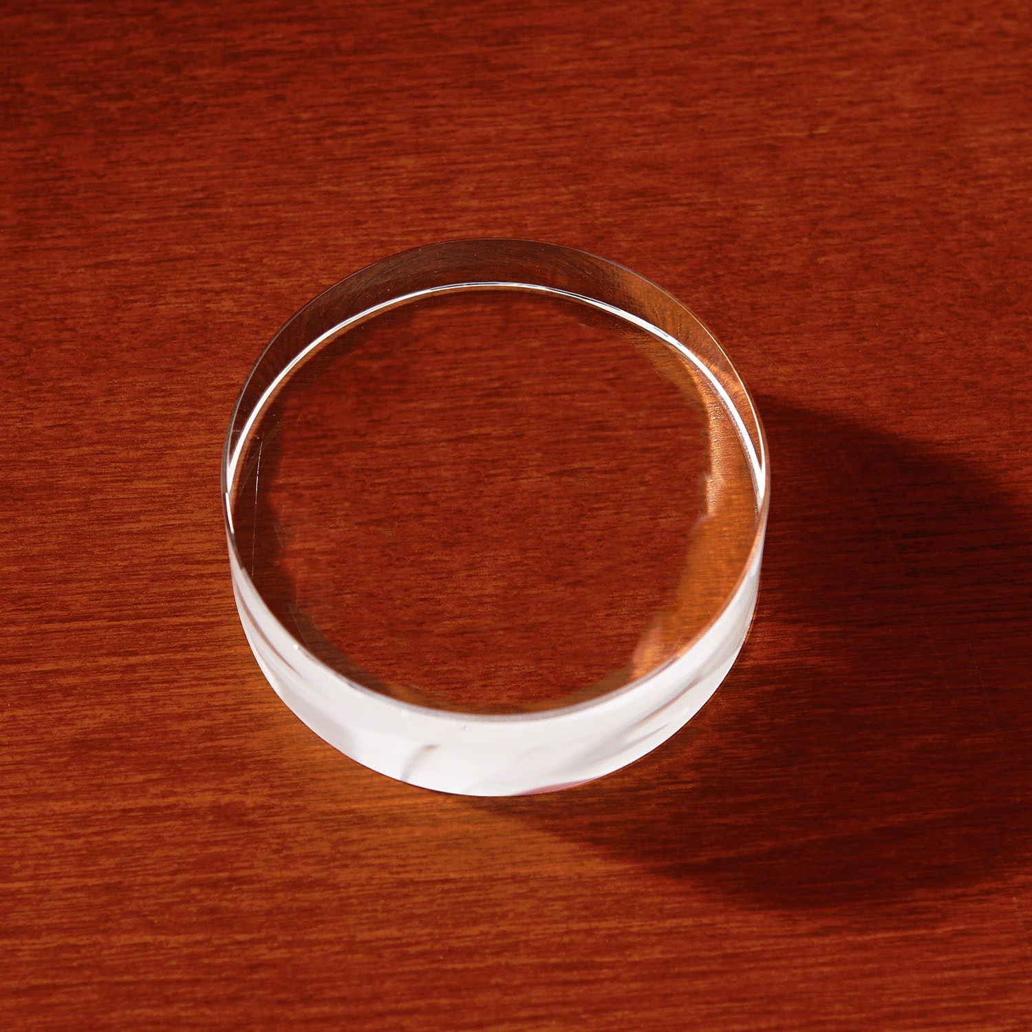3D Crystal Circle Paperweight 2