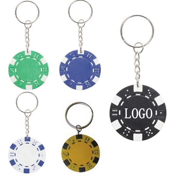 Colorful Plastic Jetton Keychain 4