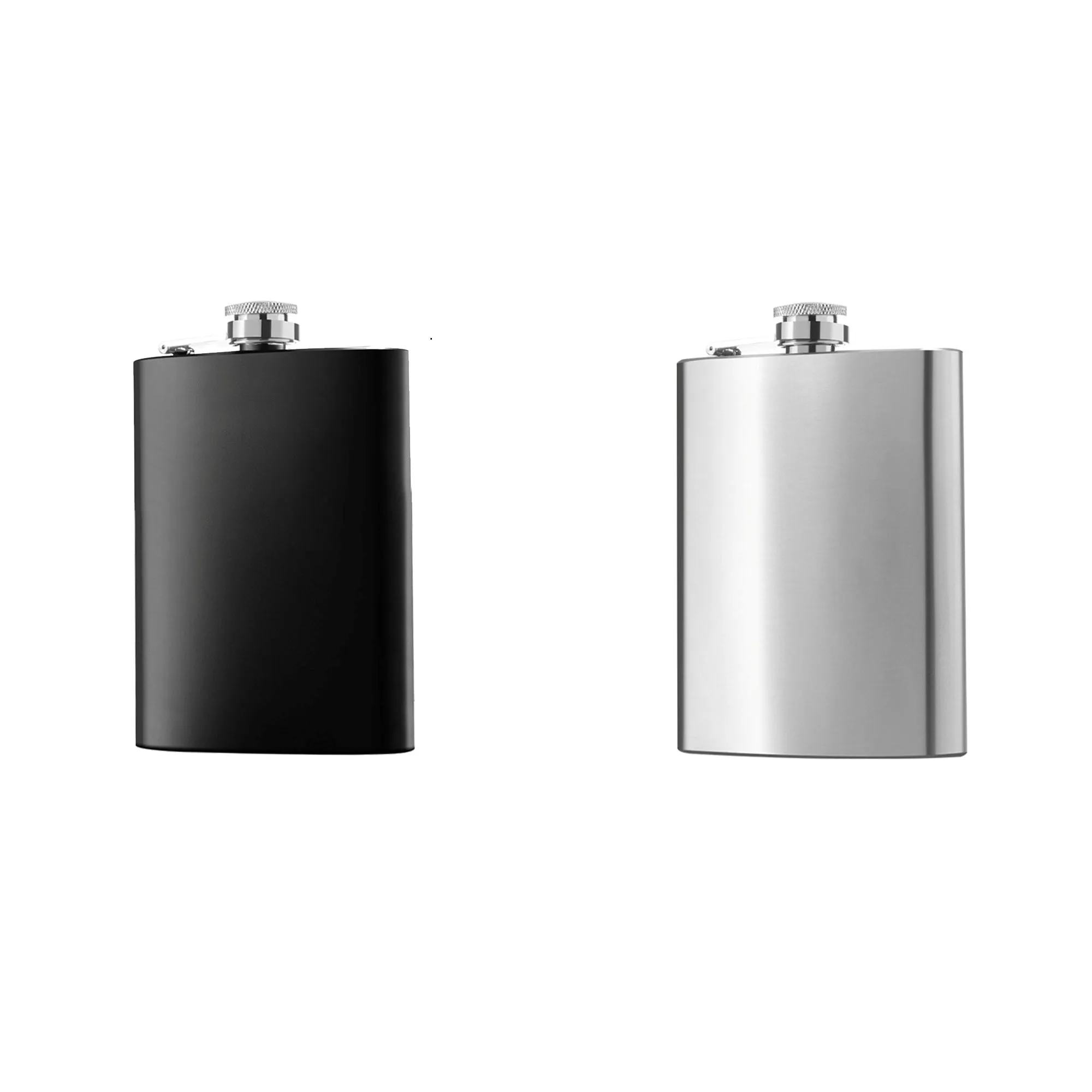 8oz Stainless Steel Portable Flask, custom water bottle with logo imprint 2