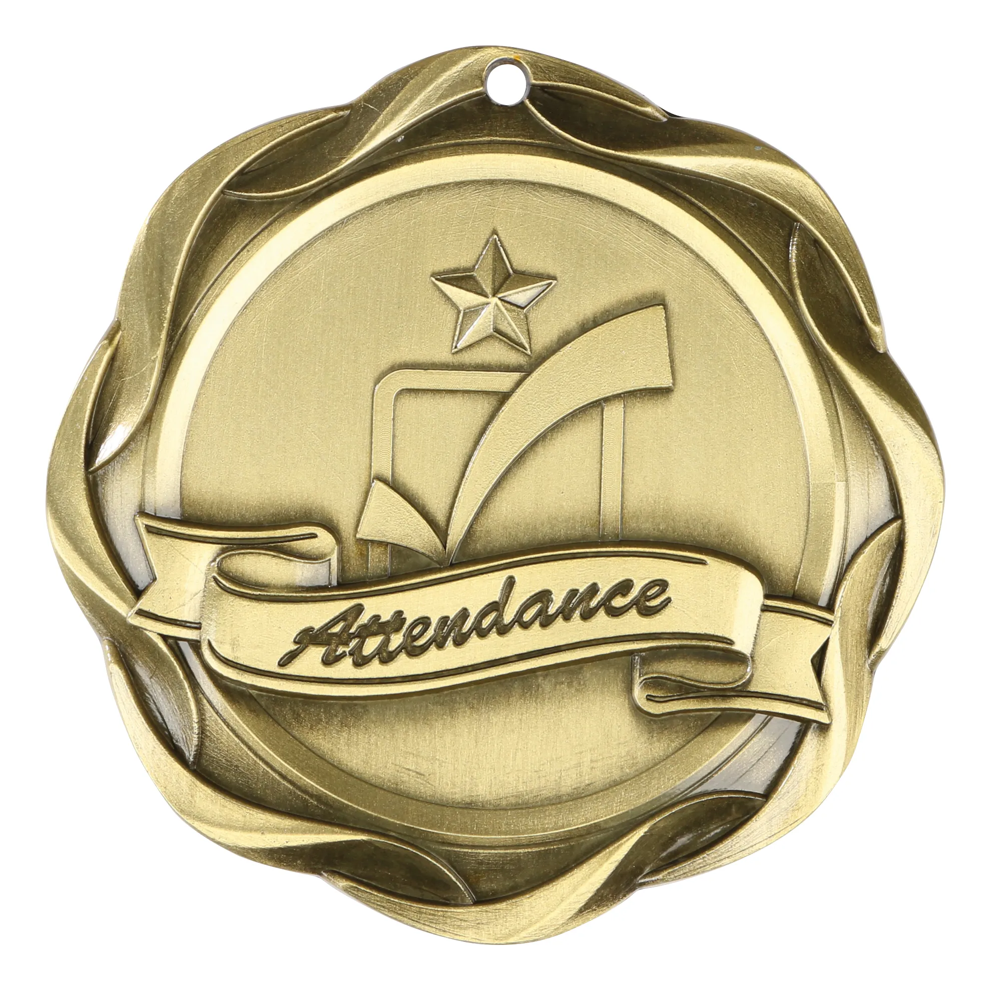 3" Gold Fusion Attendance Medal 5