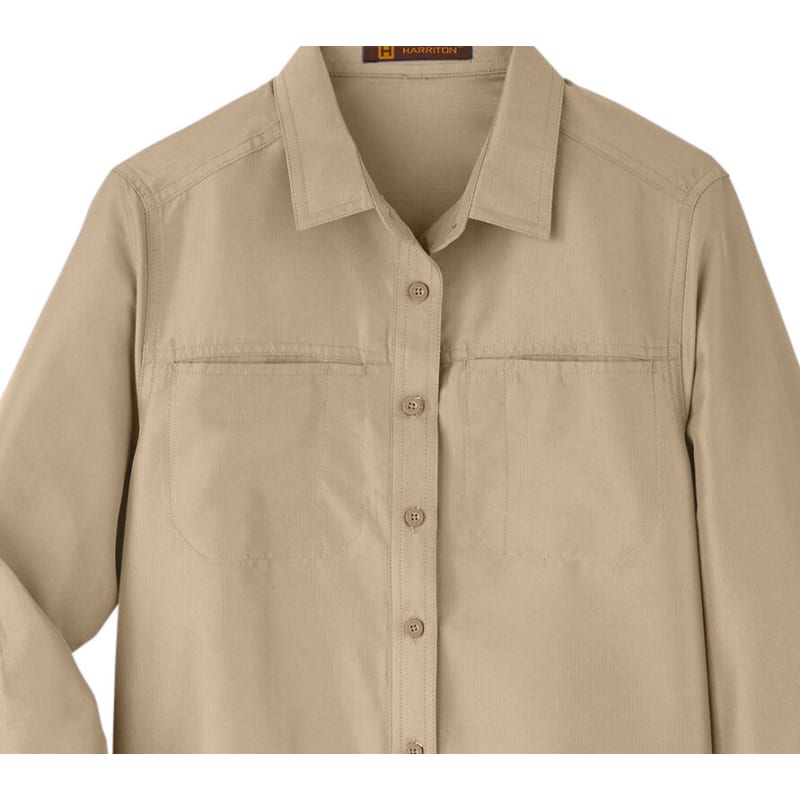 Harriton Ladies' Key West Long-Sleeve Performance Staff Shirt 5