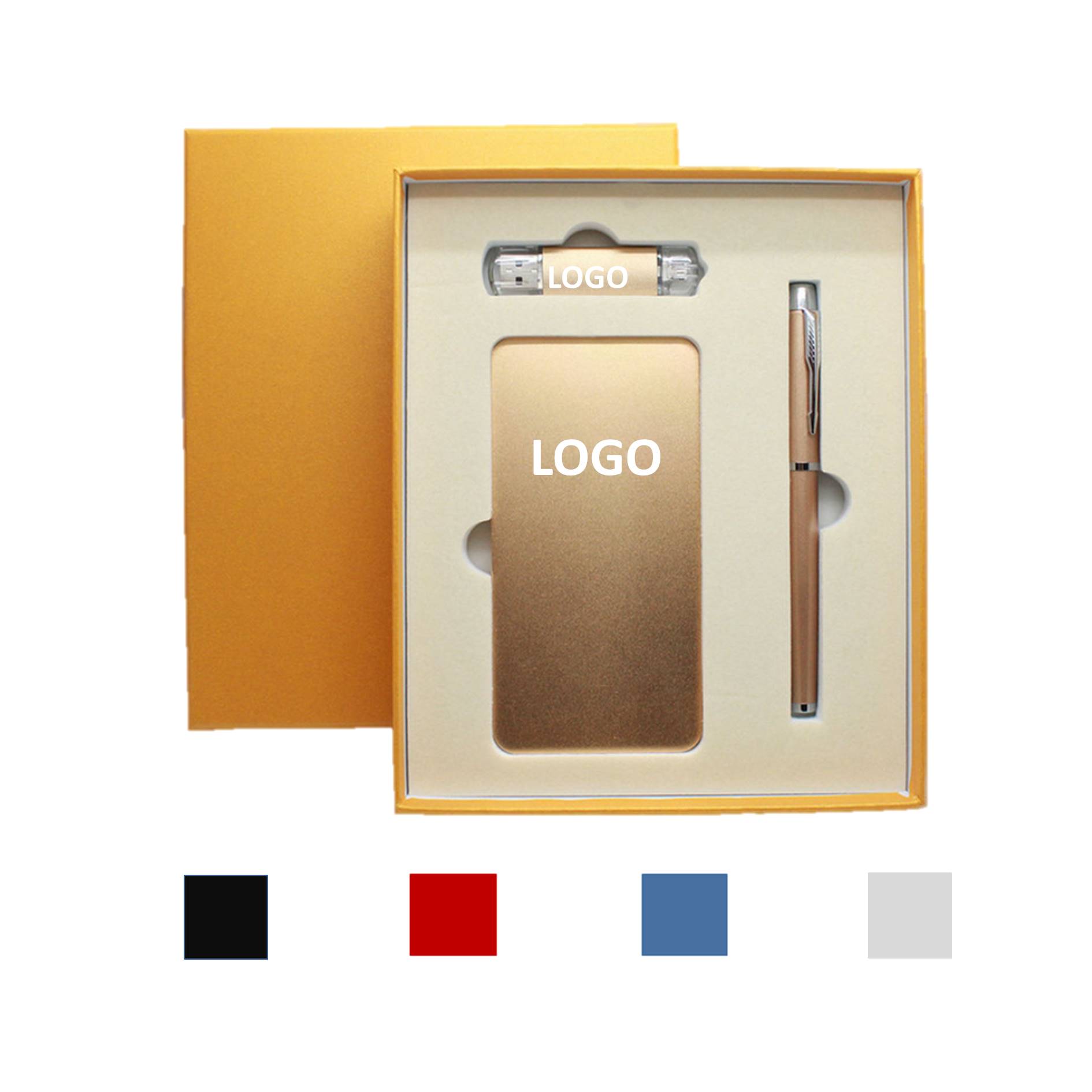 Business Gift Set Usb Drive Pen Power Bank 2