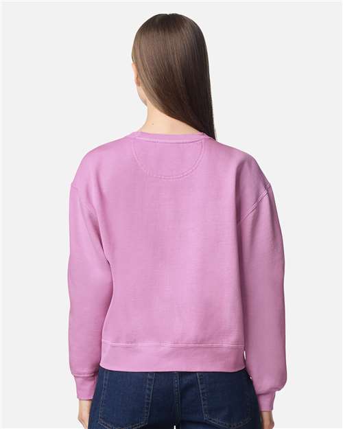 Women's Garment-Dyed Mid-Length Crewneck Sweatshirt - 1566L 14