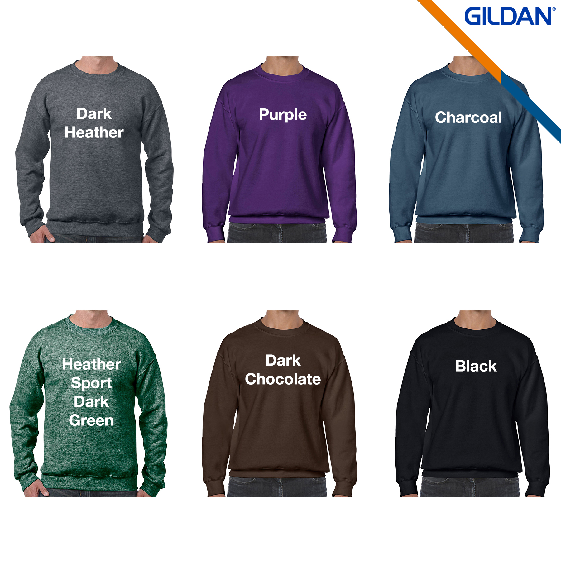 Gildan® Heavy Blend Adult Crewneck Sweatshirts 1