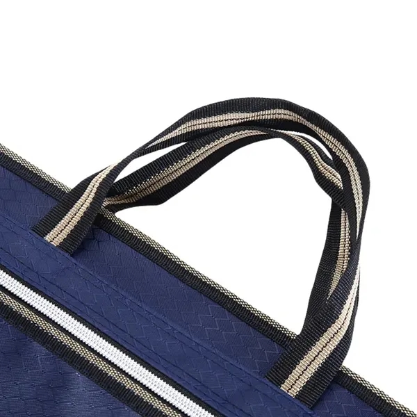 Fabric Zippered Document Tote Bag, custom tote bag with logo imprint 6