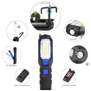Adjustable Neck COB Flashlight Rechargeable LED With Magnetic Base 11