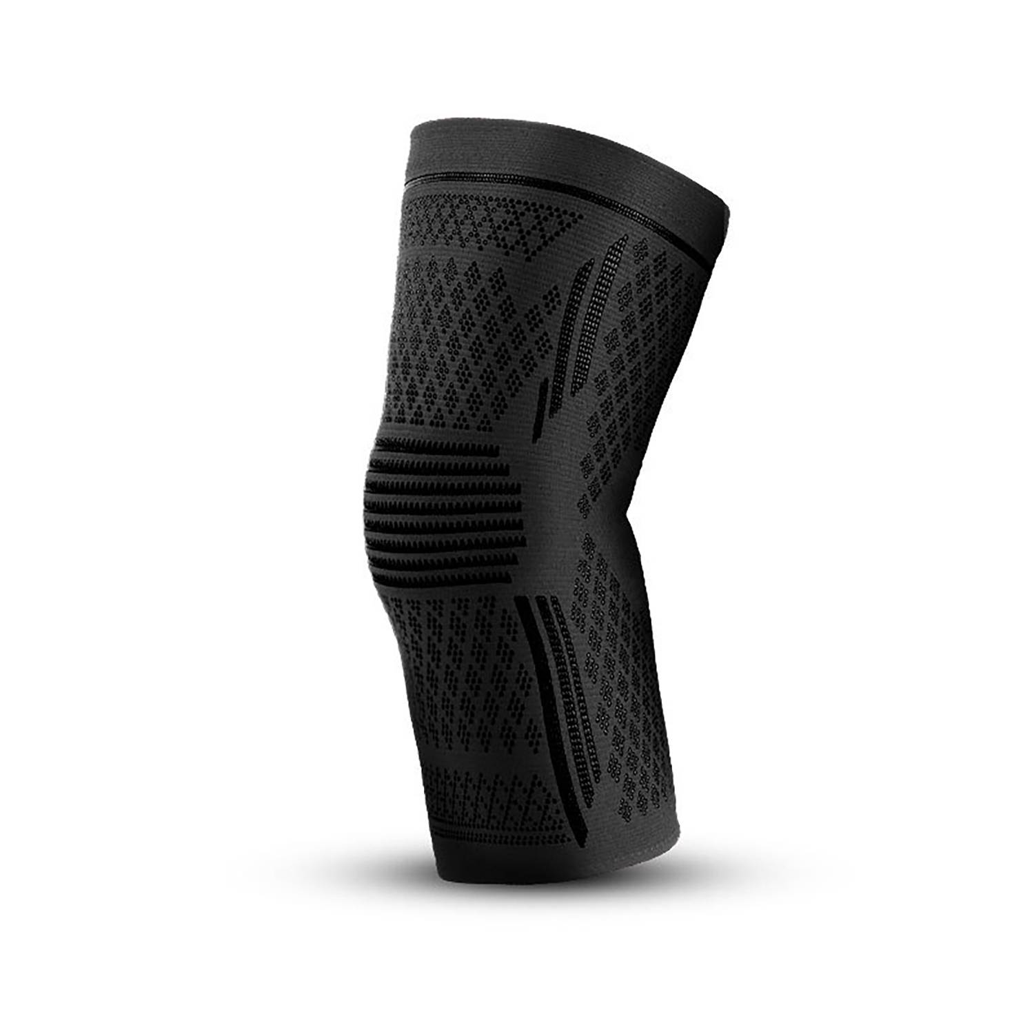 Silicone Anti Slip Nylon Knitted Breathable Sports Knee Pads 9