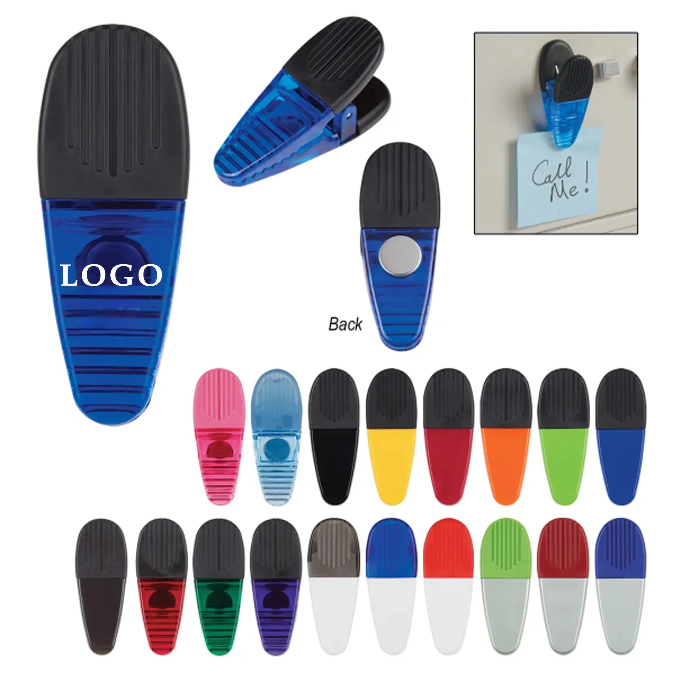 3 1/3" Large Plastic Refrigerator Magnet Clips 1