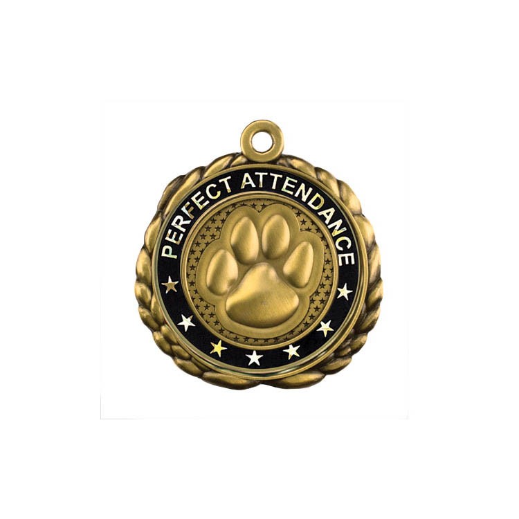 Paw Antique Gold QCM Medallion (2-1/2") 14