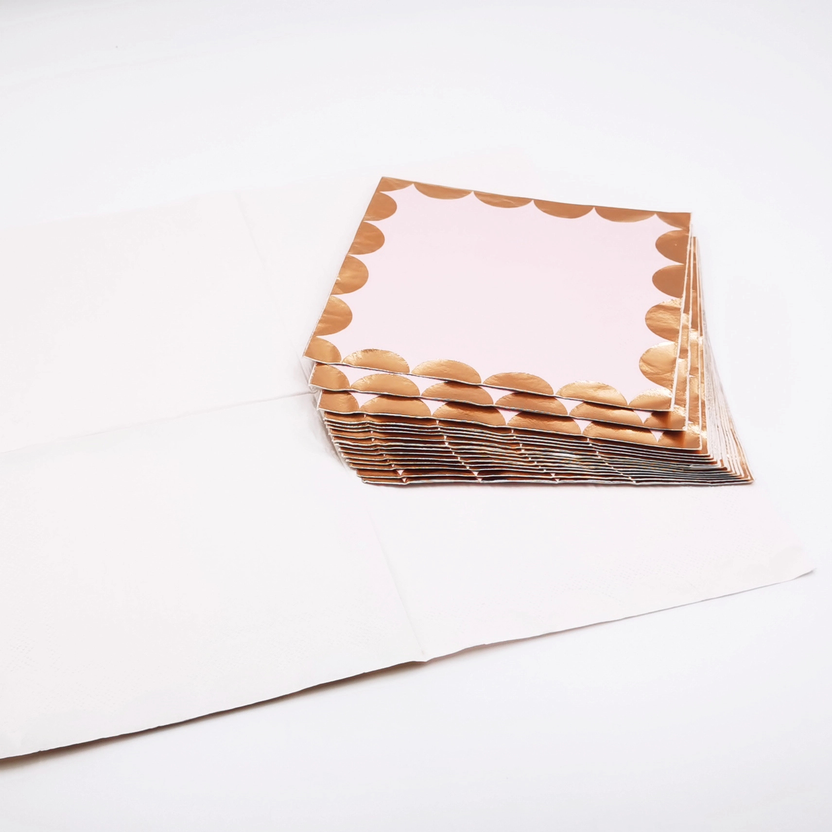 Custom Gold Foil Cocktail Paper Napkins 4