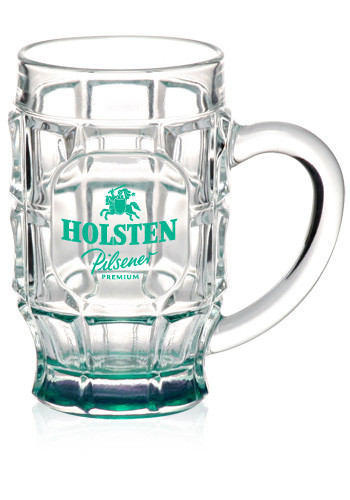 17.75 oz. Dimpled Glass Beer Mugs