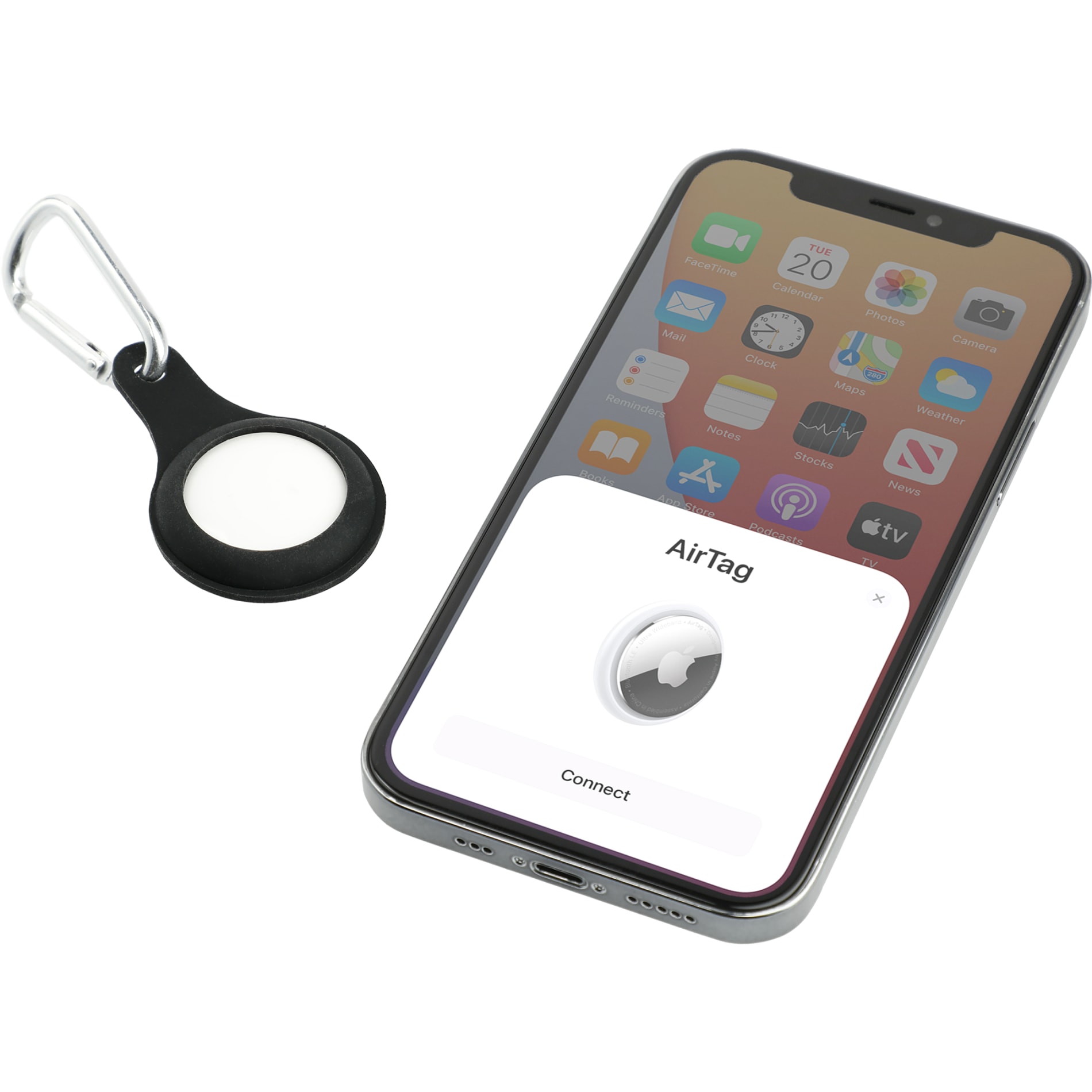 AirTag Silicone Case and Carabineer 6
