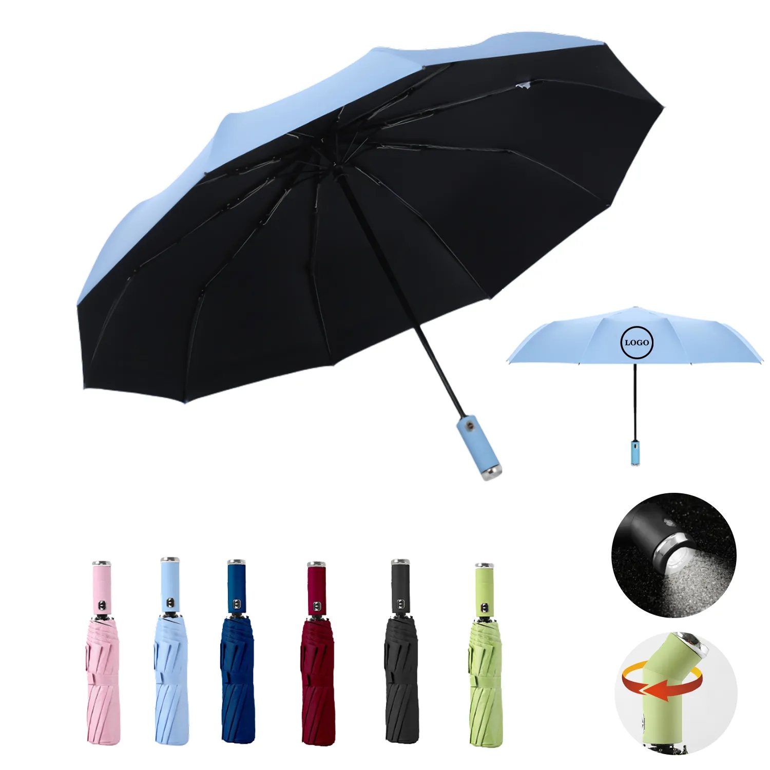LED Flashlight Compact Umbrella 3