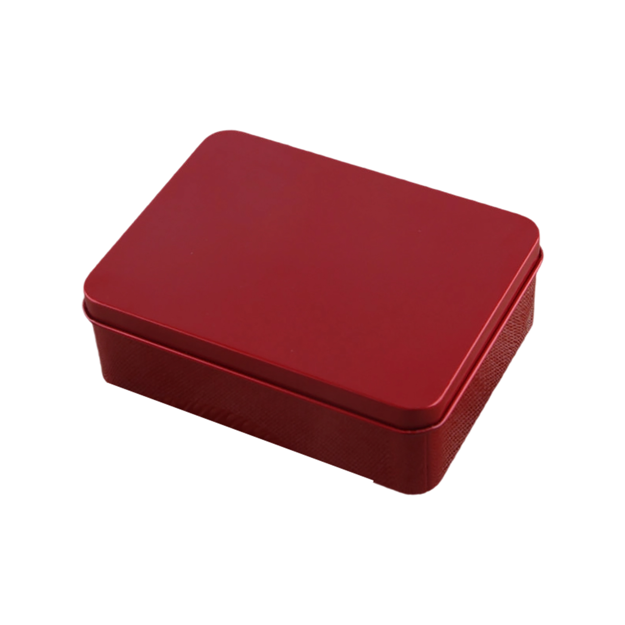 Tin Plated Steel Rectangle Storage Box With Smooth Edge Lid 6